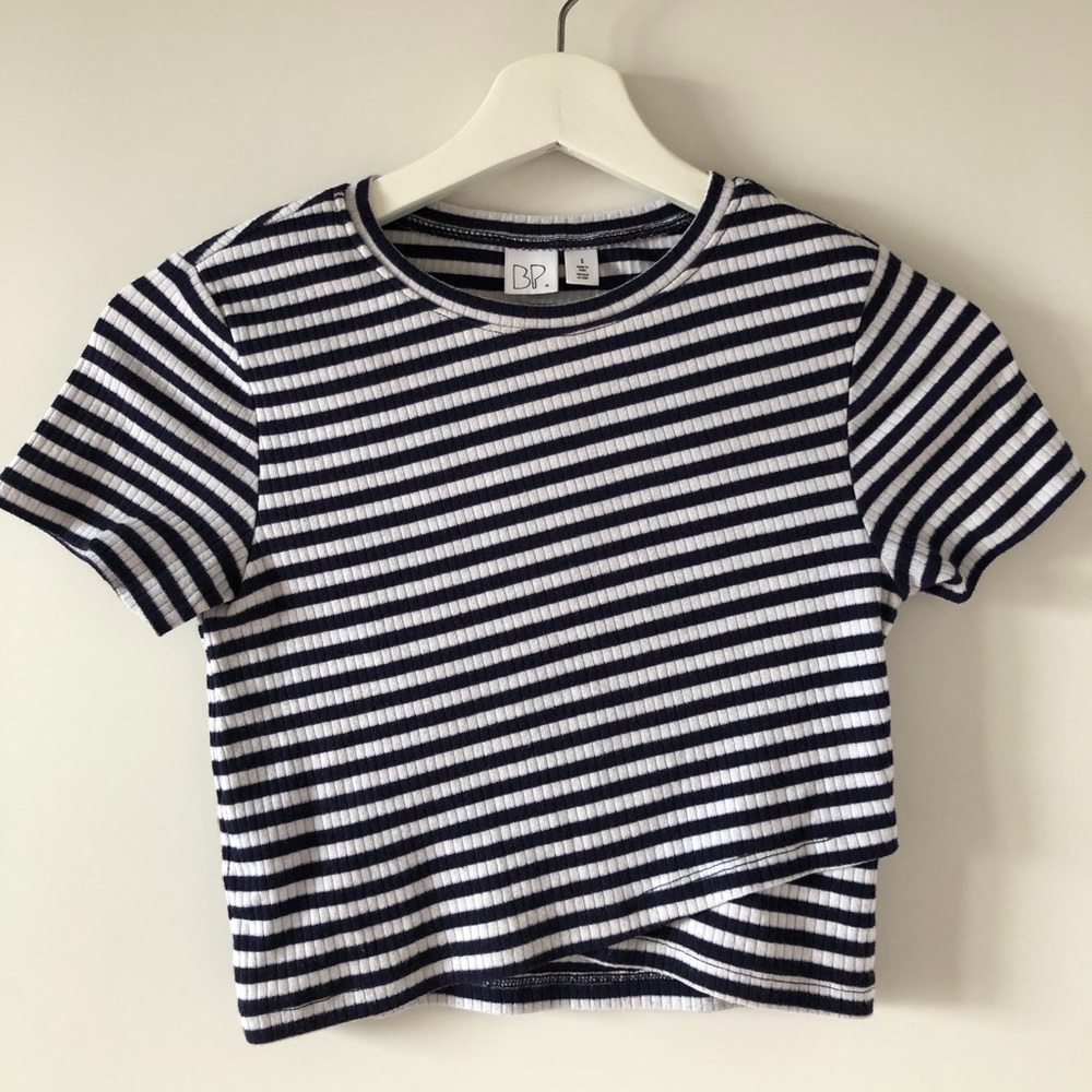 Women’s striped crop top tshirt tee from Nordstrom size XS